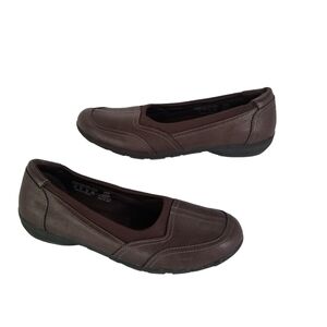 I Love Comfort WMS 11 Stevie Flats Slip On Brown Memory Foam Insoles